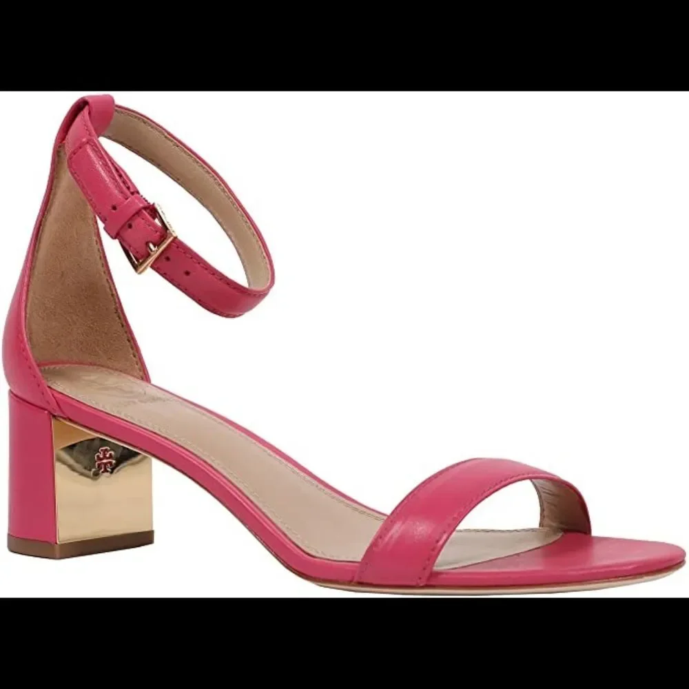 Tory Burch Cecile Ankle Strap Block Heels - NEW!